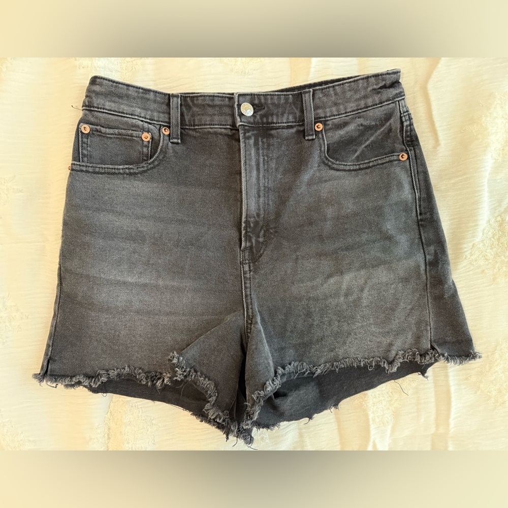 Women's Black Denim Shorts